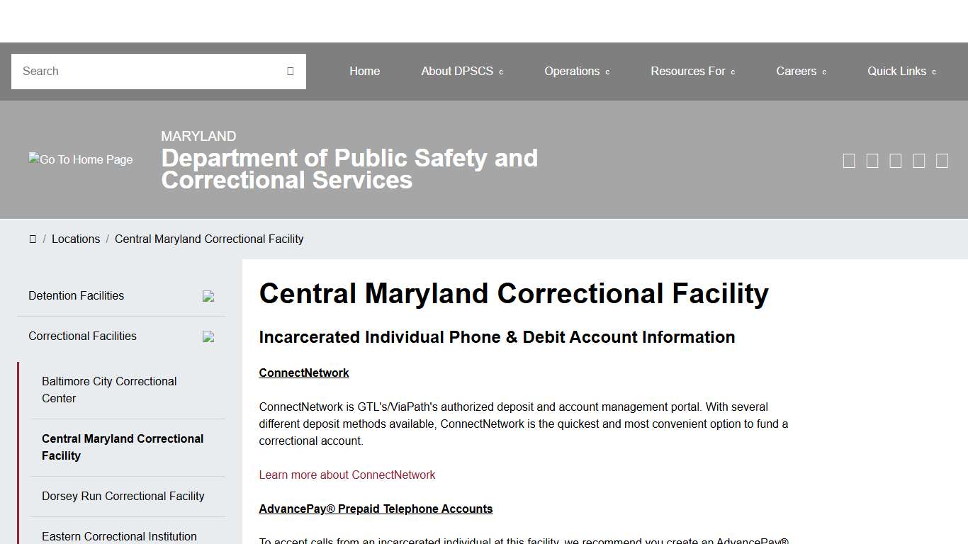 DPSCS - Central Maryland Correctional Facility
